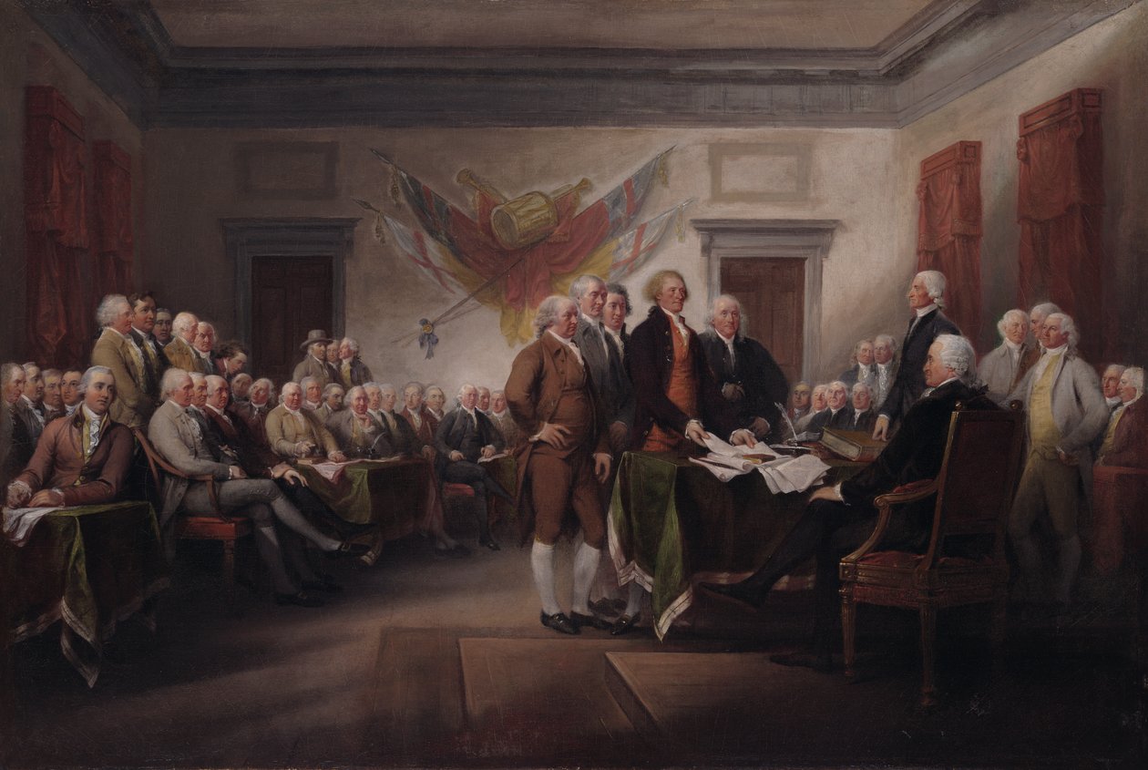 Die Unabhängigkeitserklärung, 4. Juli 1776 von John Trumbull