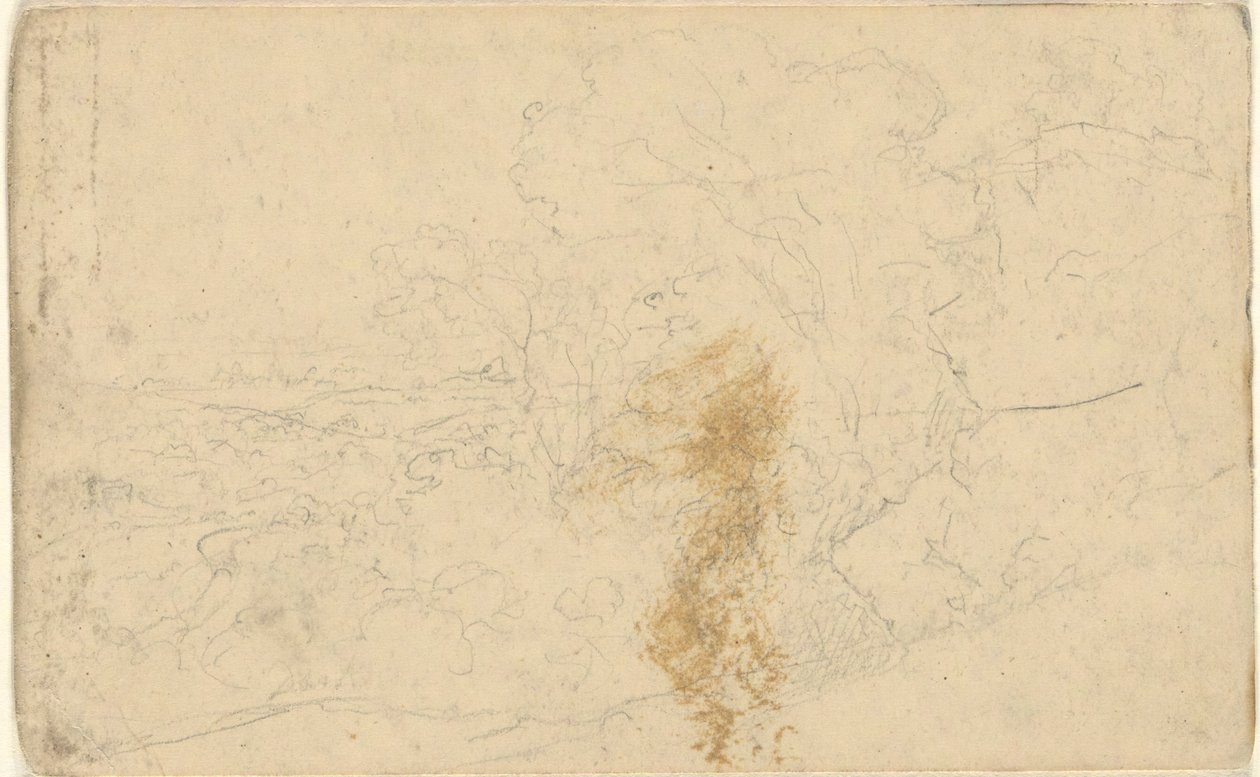 Ohne Titel, aus dem Folioband: Ansichten in der Nähe von Bath von John Trumbull