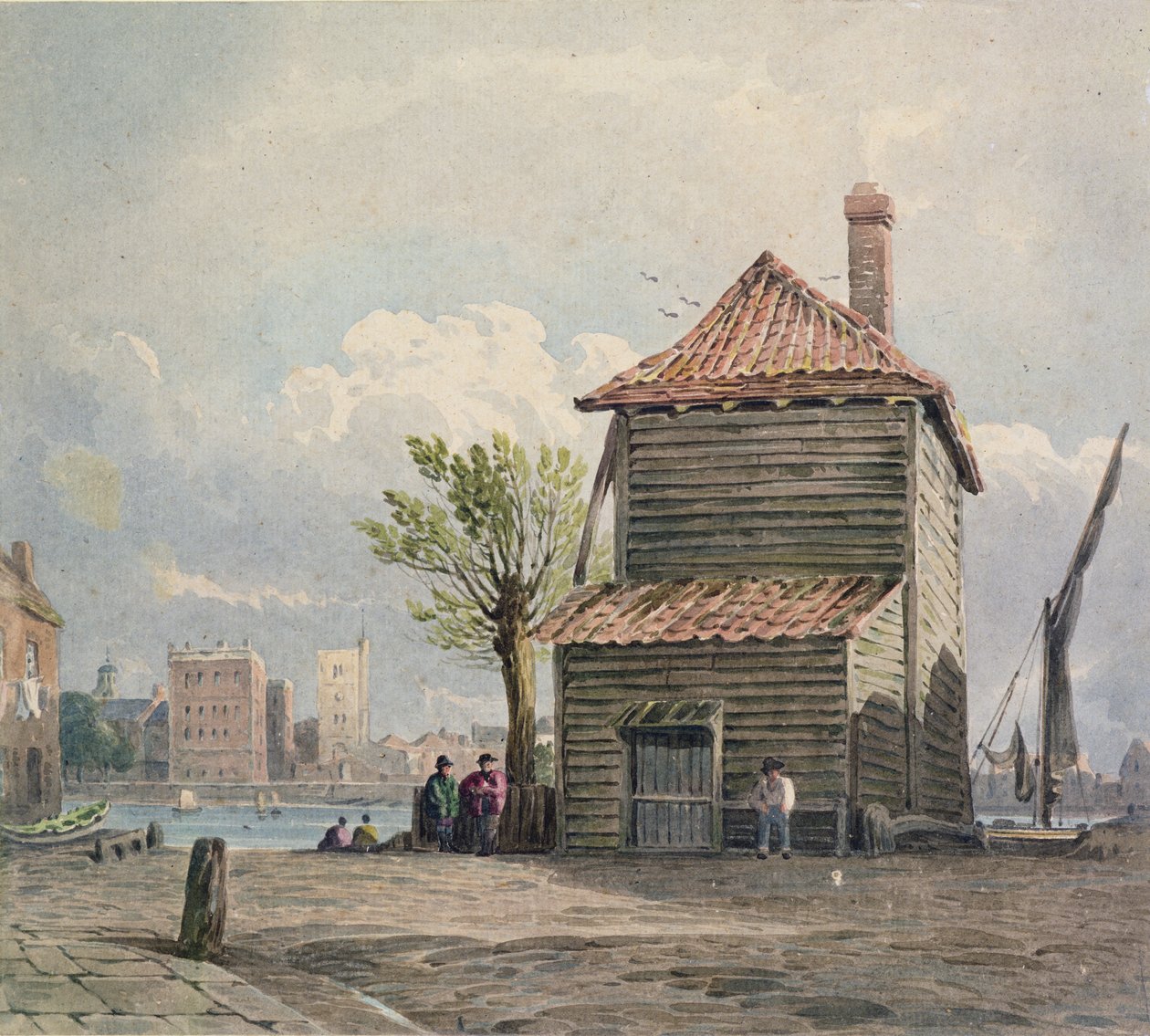 Die Pferdefähre, Millbank von John Varley