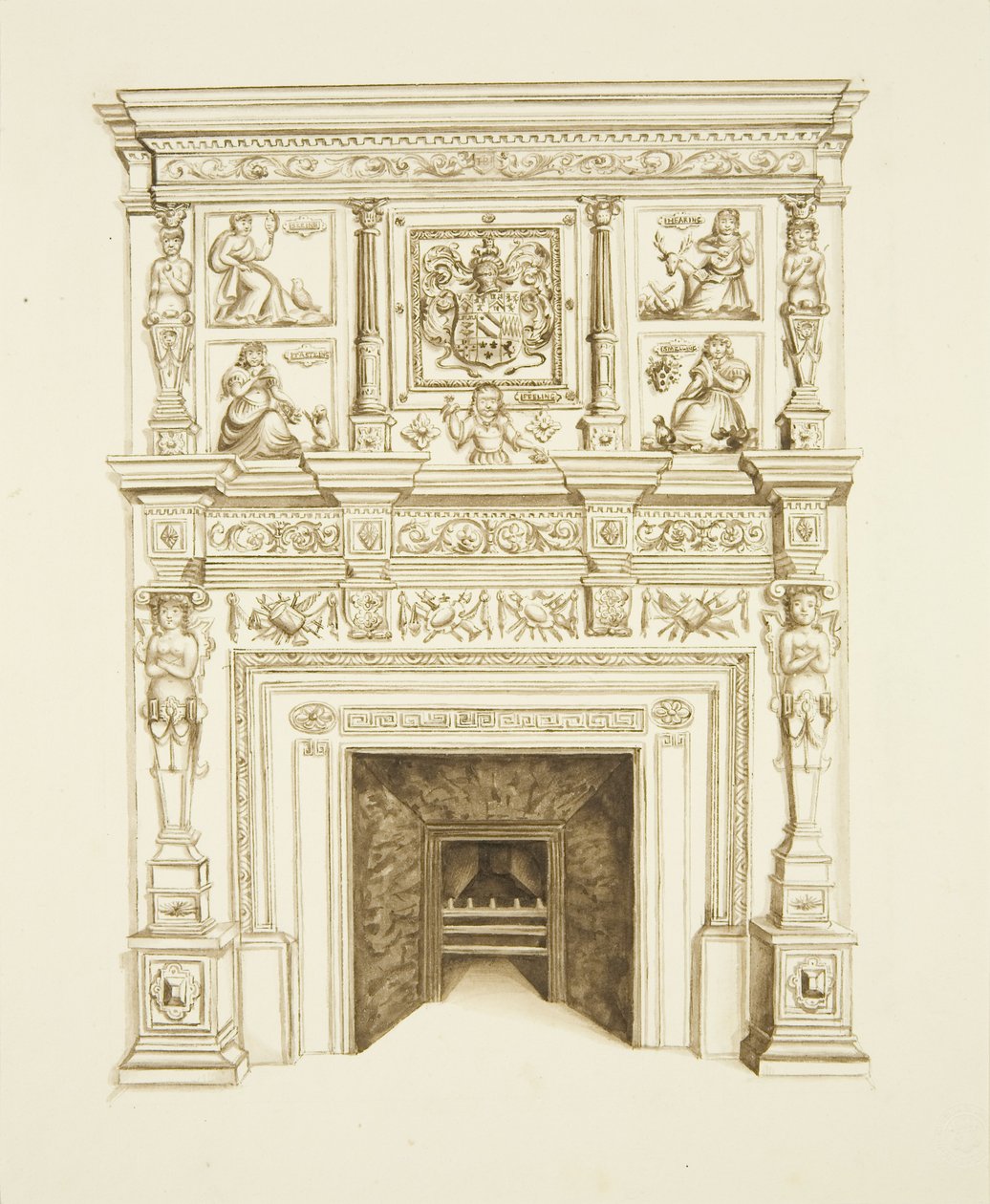 Kamin von John W. Brett