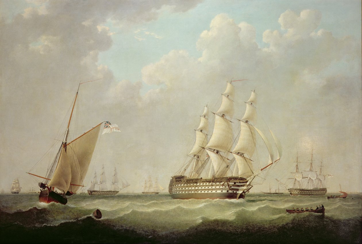 H.M.S. Britannia, 1847 von John Ward of Hull