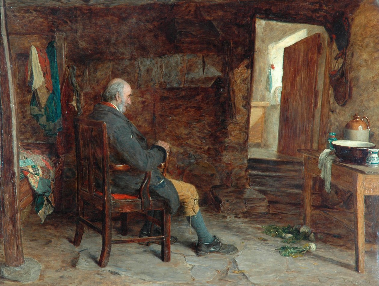 Der Witwer, 1873 von John Watson Nicol