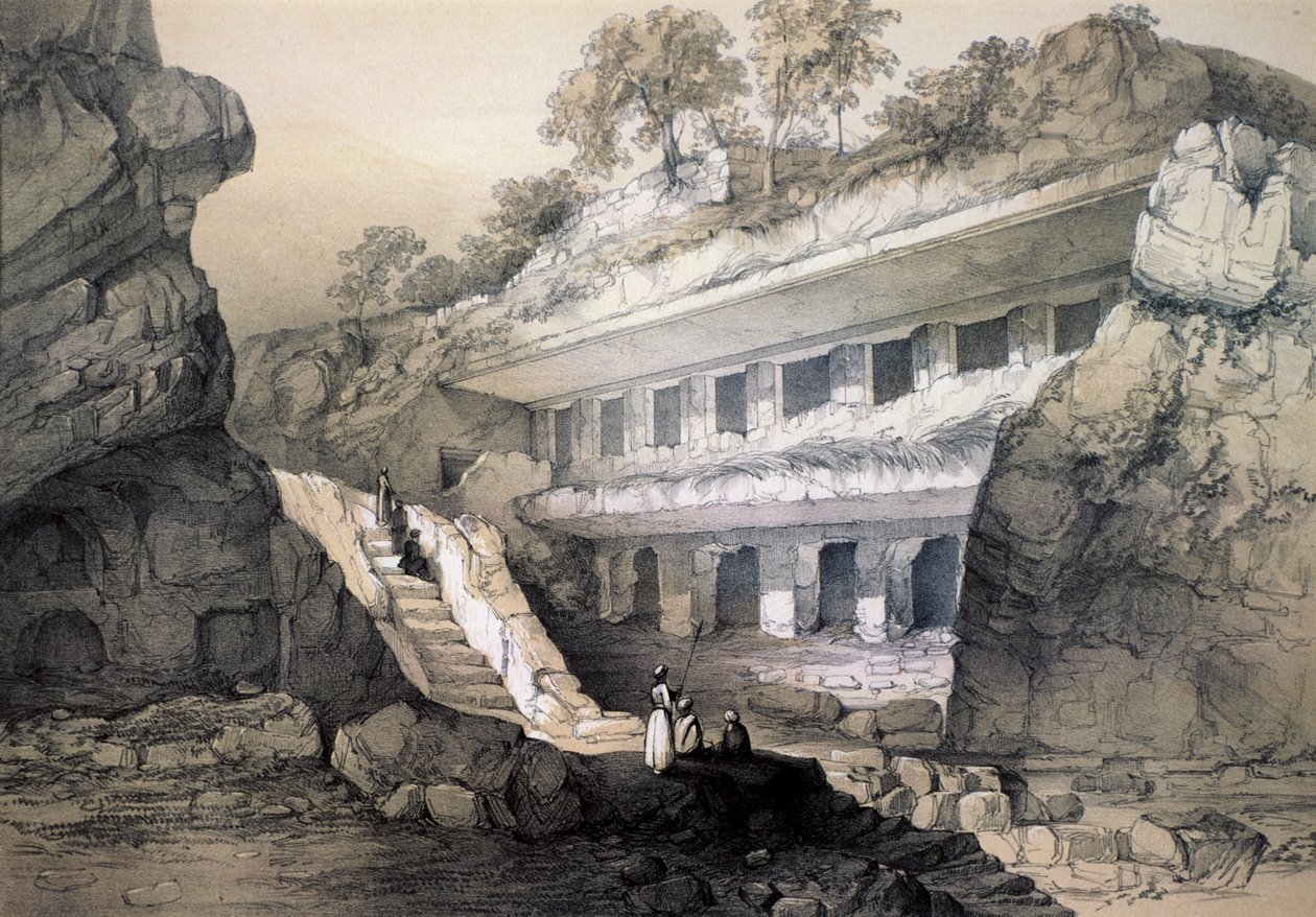 Kannari sic, Ansicht der Durbar-Höhle von John Weale