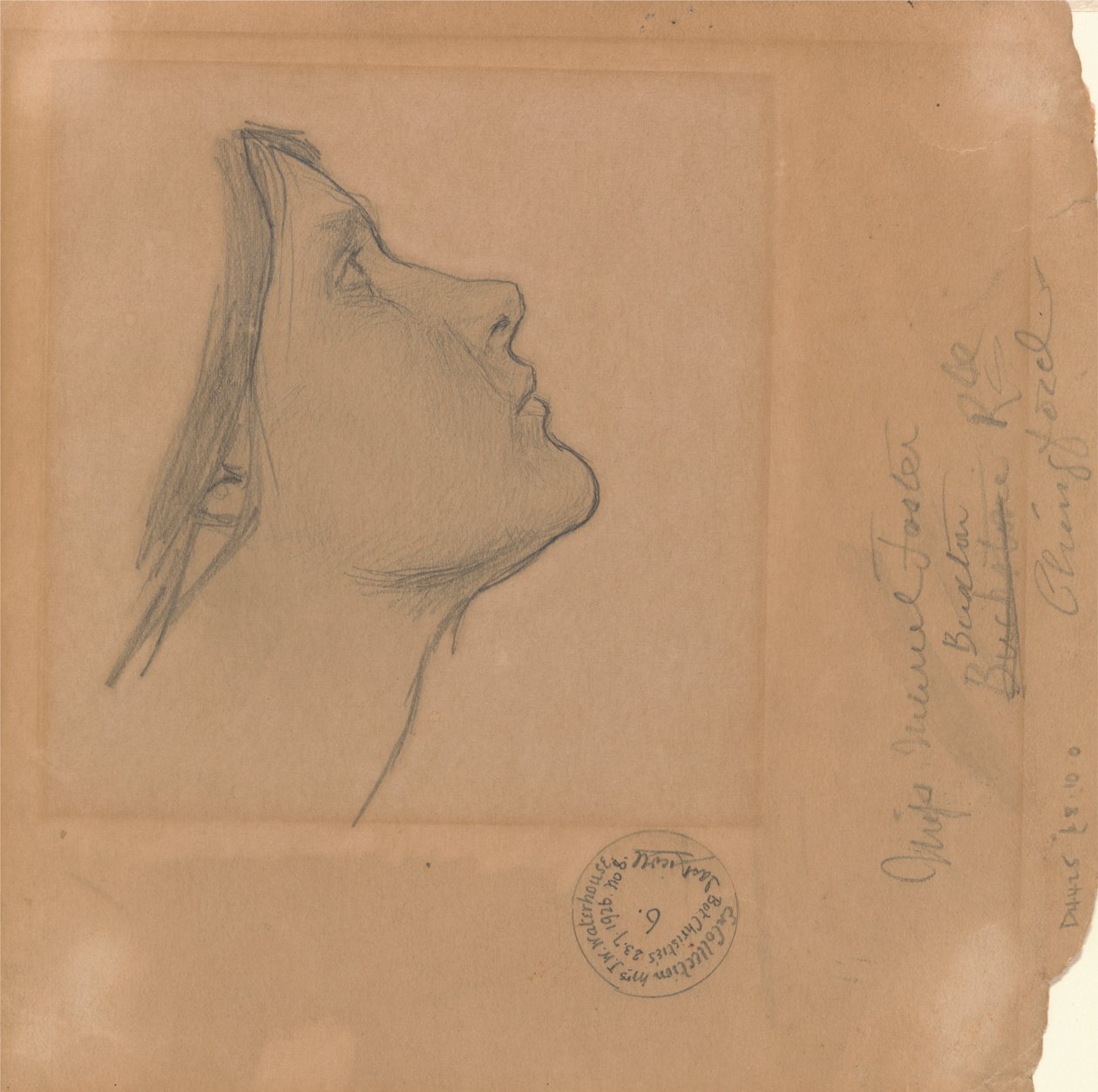 Studie für "Lamia" von John William Waterhouse