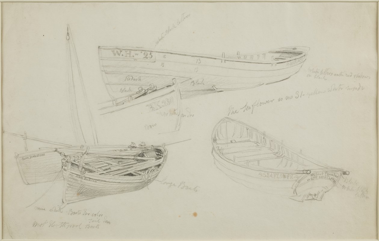 Boote in West Hartlepool von John Wilson Carmichael