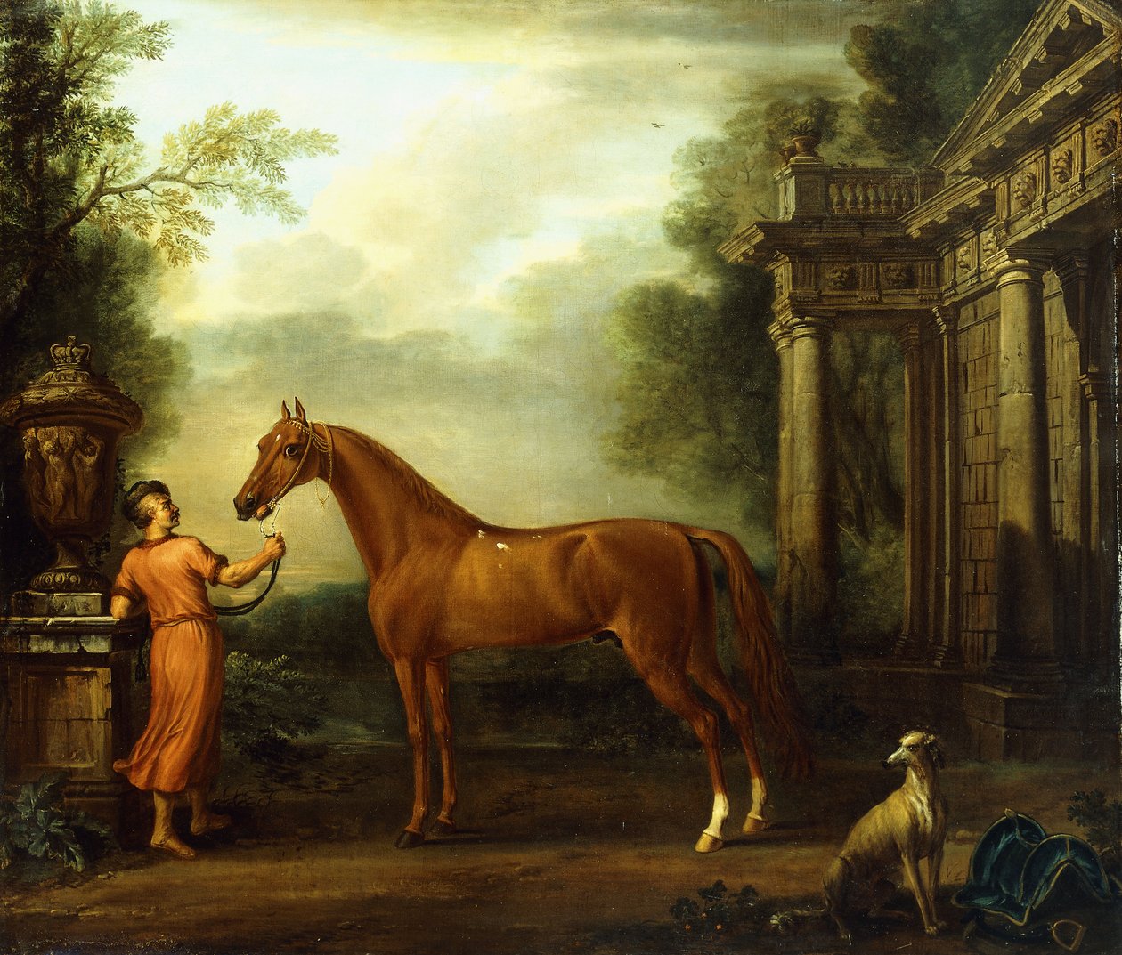 Der kastanienbraune Araber von Hampton Court, ca. 1726 von John Wootton