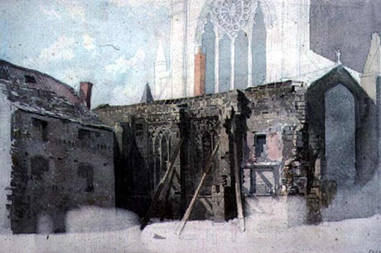 Eine architektonische Skizze von John Wykeham Archer