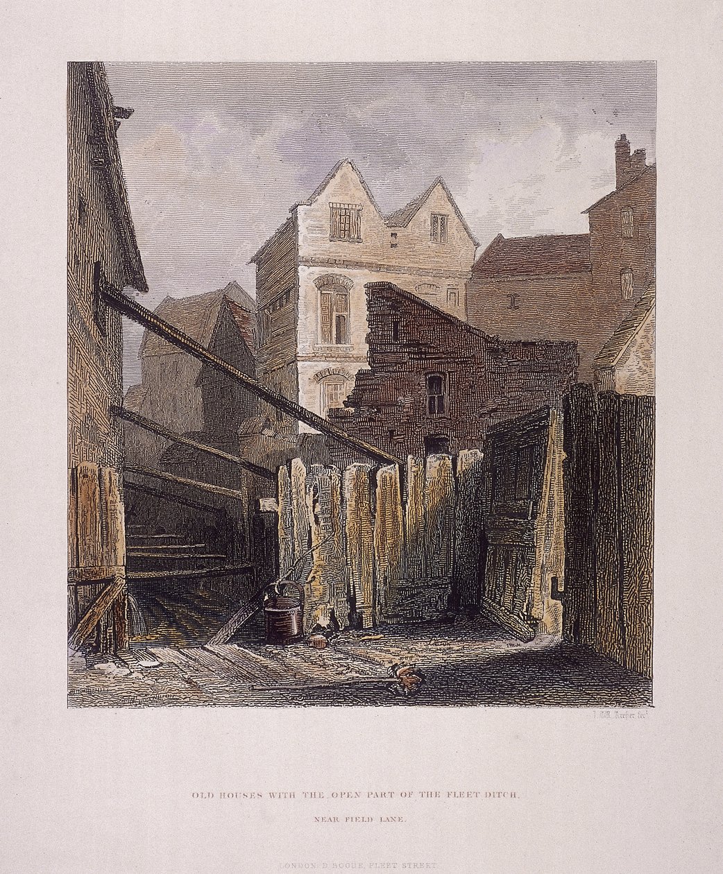 Fleet River, London, 1851 von John Wykeham Archer