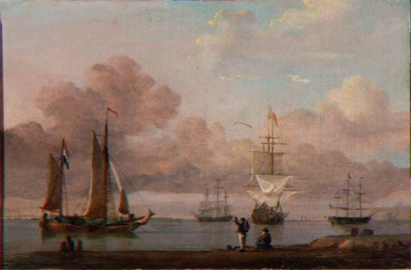 Schiffe in ruhiger See von John of Hull Ward