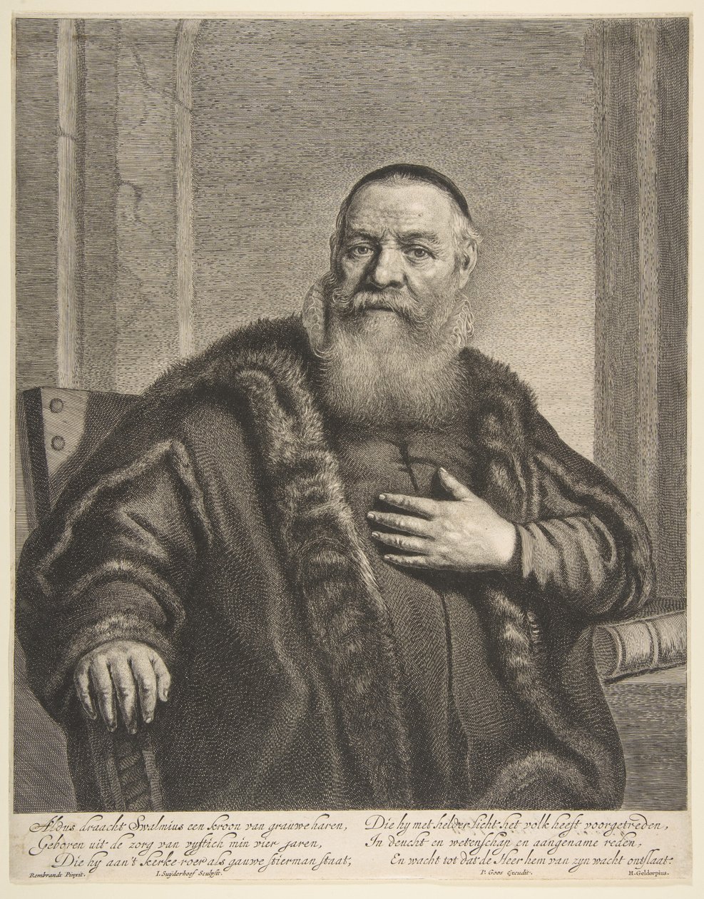 Porträt von Eleazor Swalmius von Jonas Suyderhoef