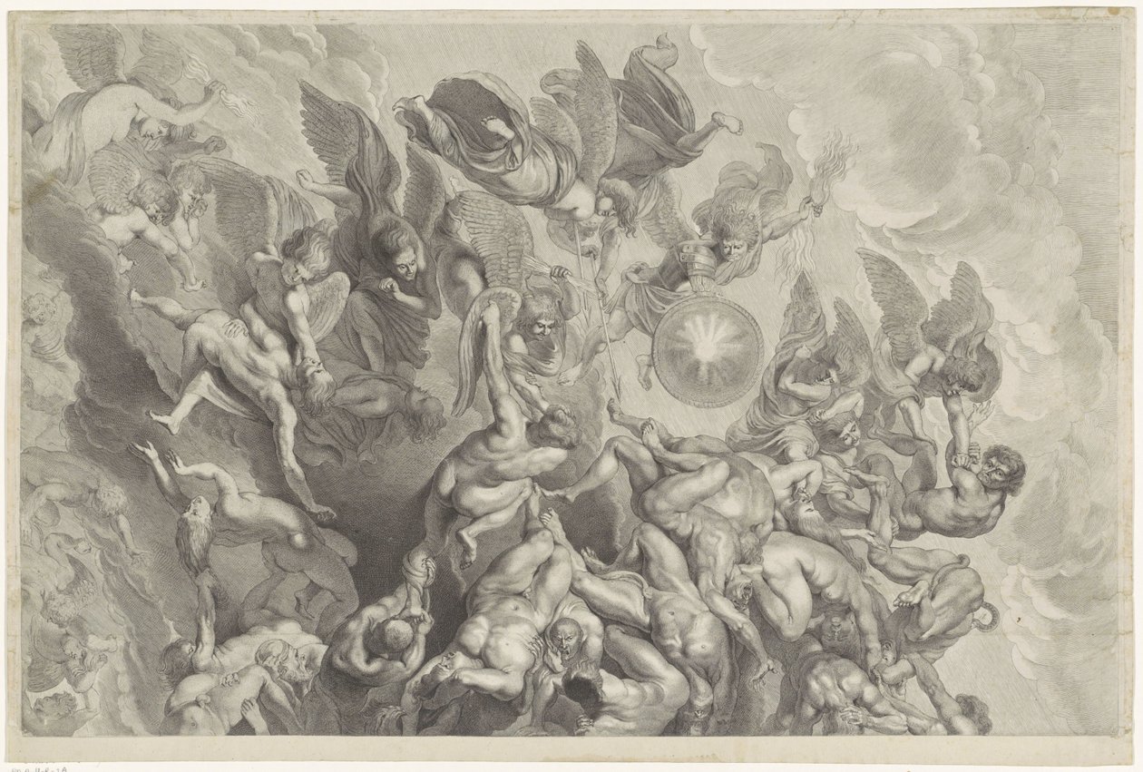 Sturz der Verdammten (obere Platte) von Jonas Suyderhoef