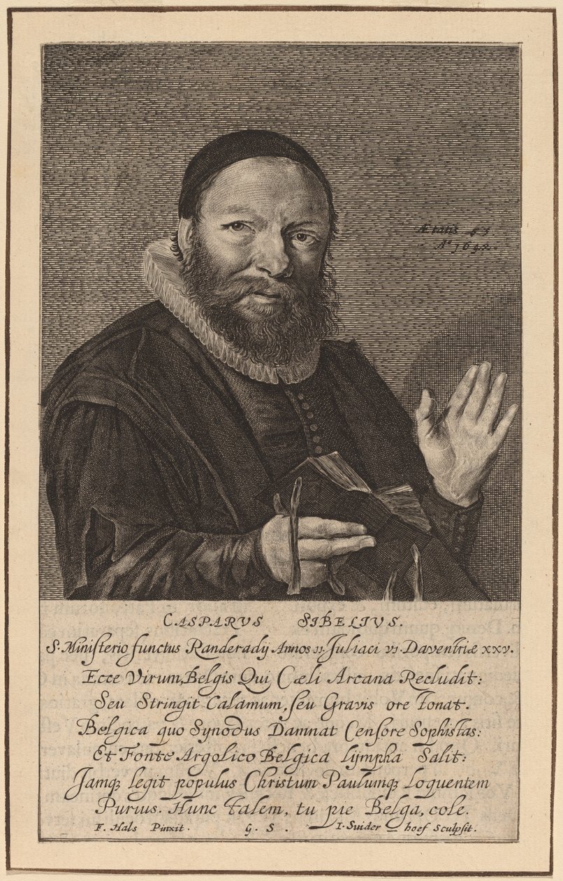 Caspar Sibelius von Jonas Suyderhoff after Frans Hals