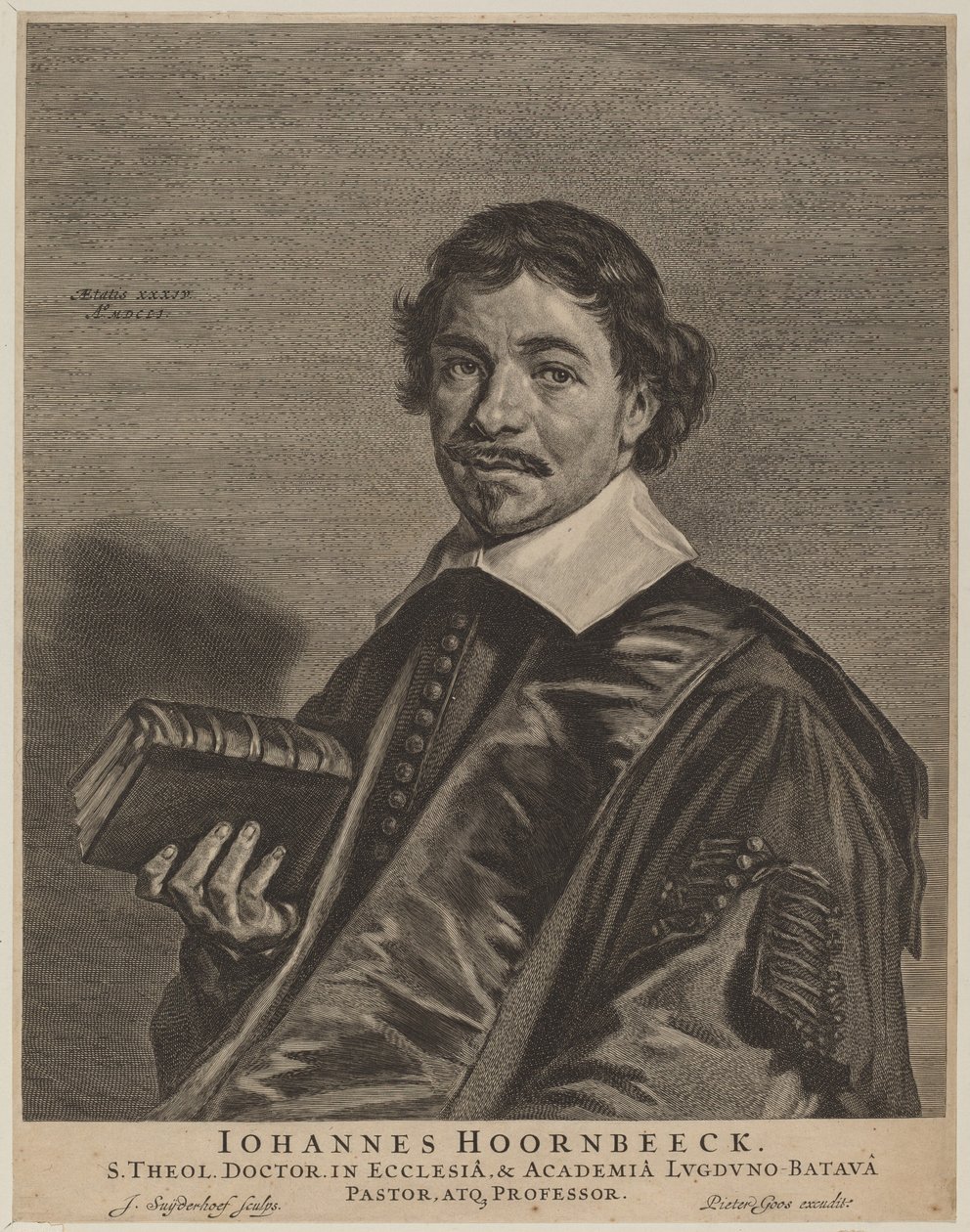Jan Hoornbeeck von Jonas Suyderhoff, after Frans Hals