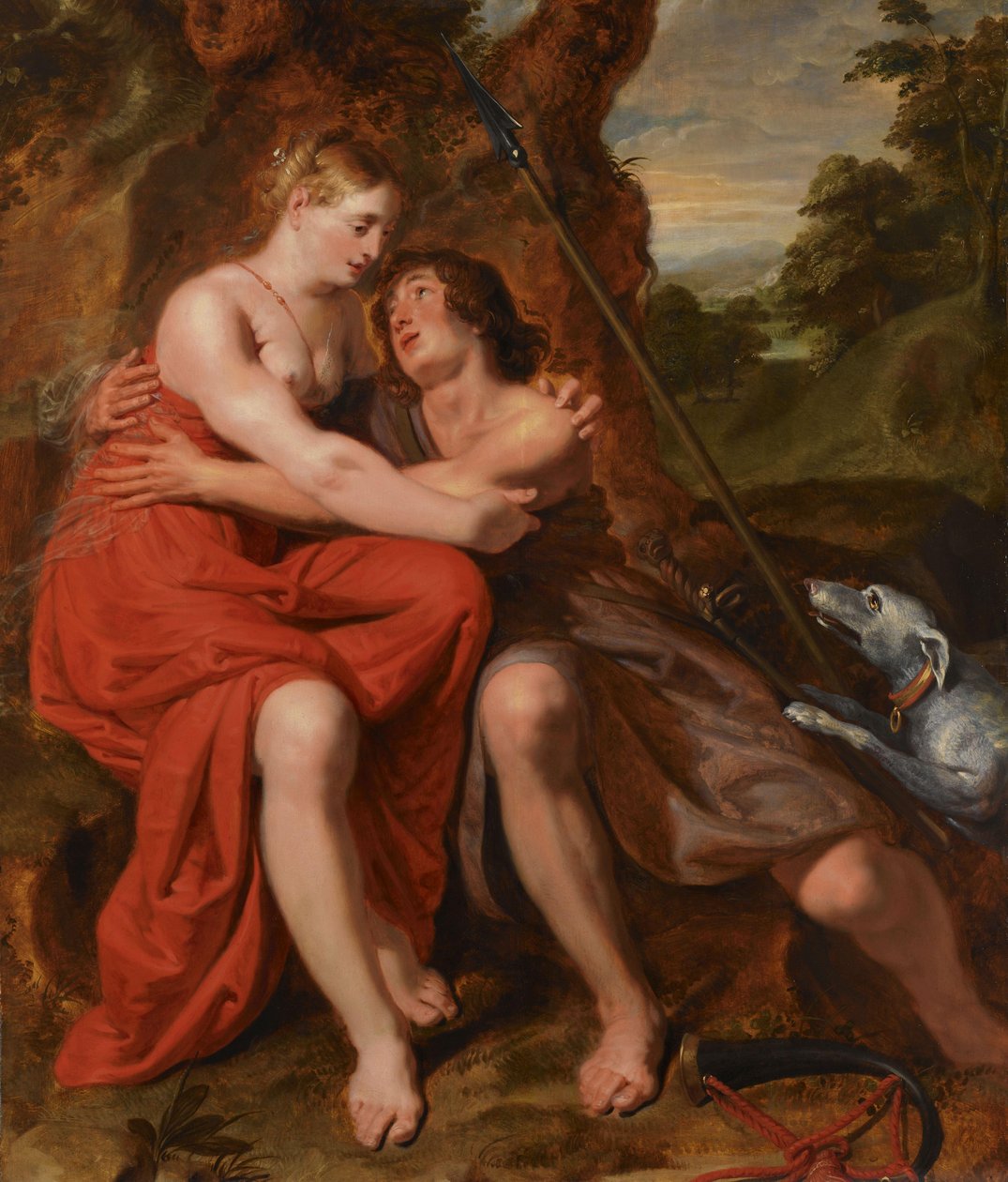Venus und Adonis von Joos de Pape