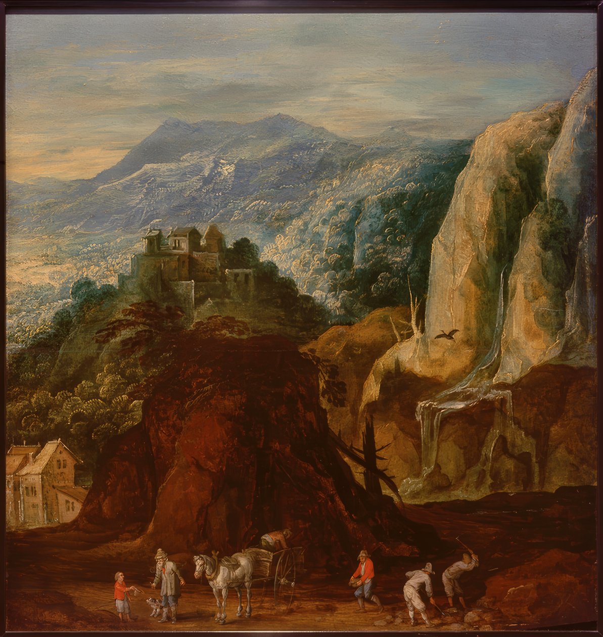 Felsige Landschaft mit Staffage von Joos or Josse de Momper