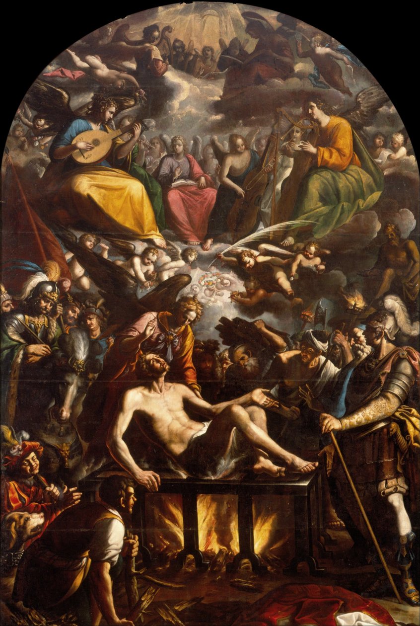 Das Martyrium des Heiligen Laurentius von José Juárez