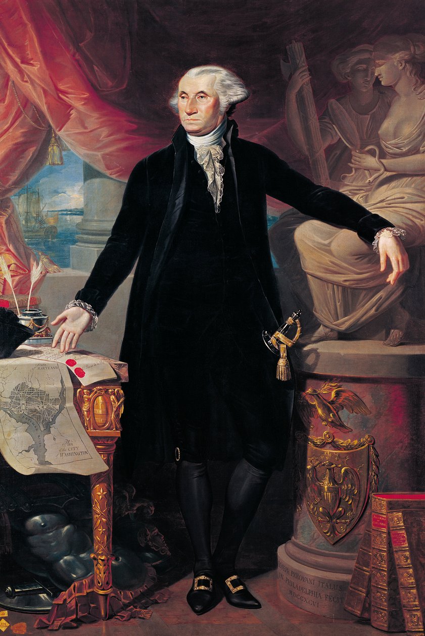 Porträt von George Washington, 1796 von José Perovani