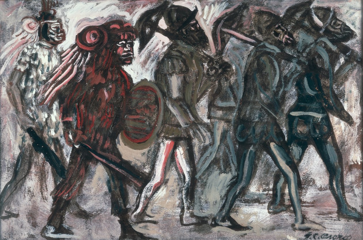 Los Teules, ca. 1945 von José Clemente Orozco