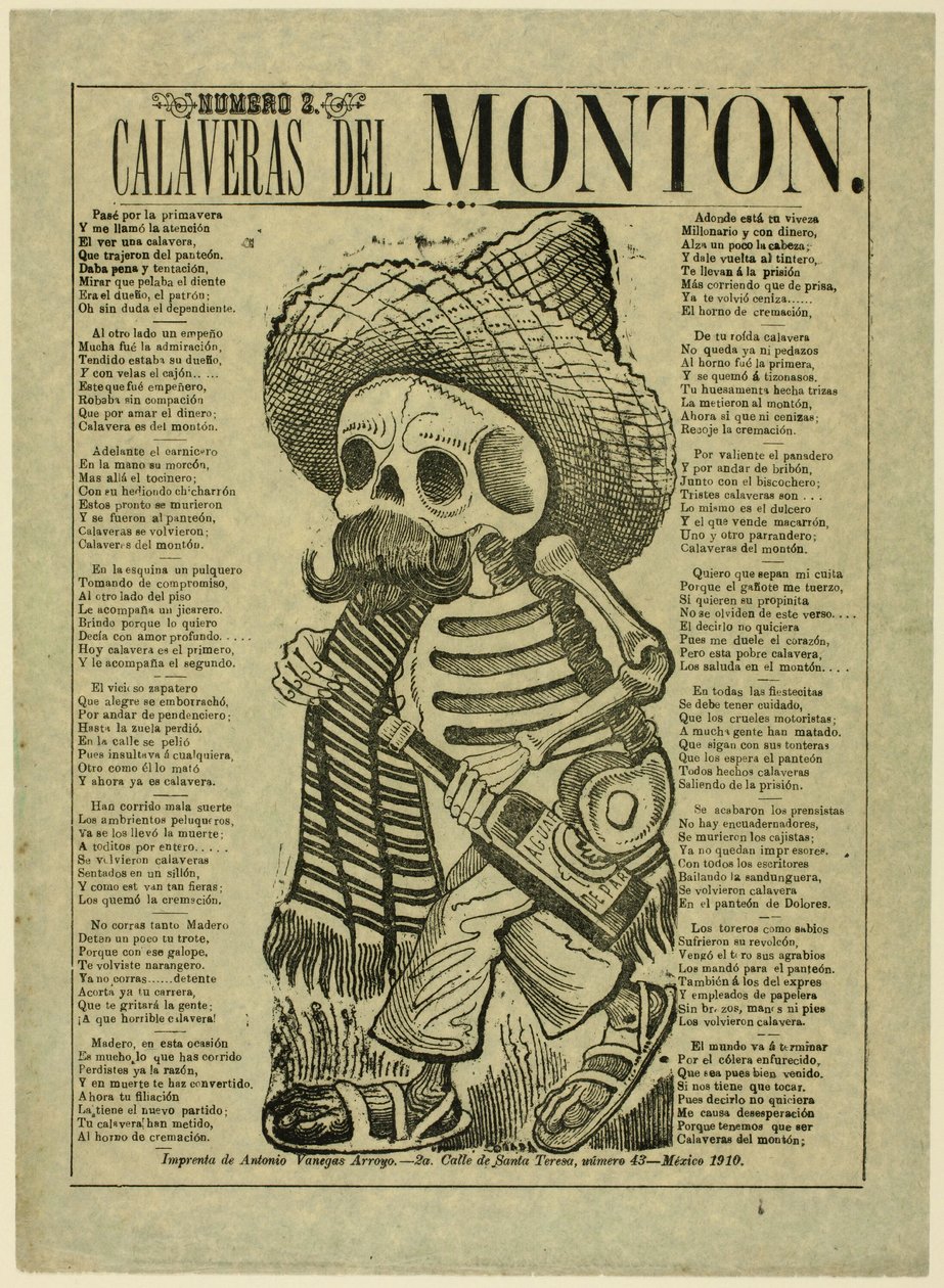 Calavera der Massen, Nr. 2 von José Guadalupe Posada