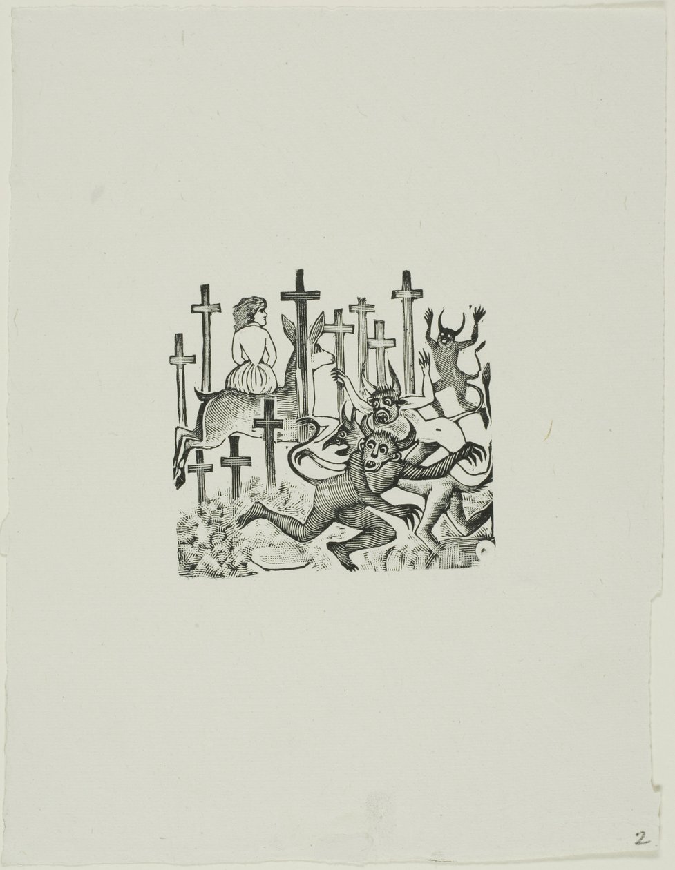 Teufel auf dem Friedhof von José Guadalupe Posada