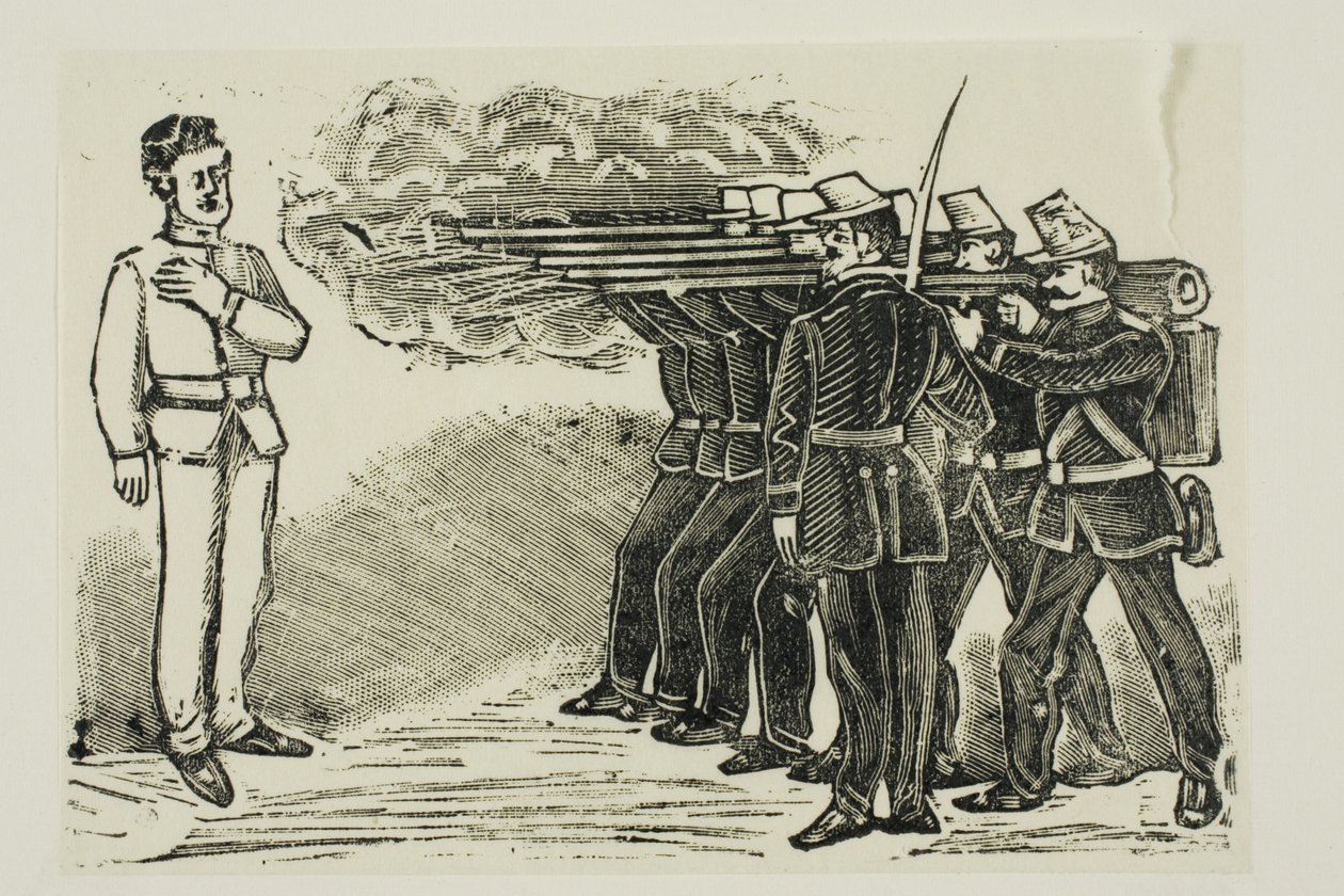 Hinrichtung durch Erschießungskommando von José Guadalupe Posada