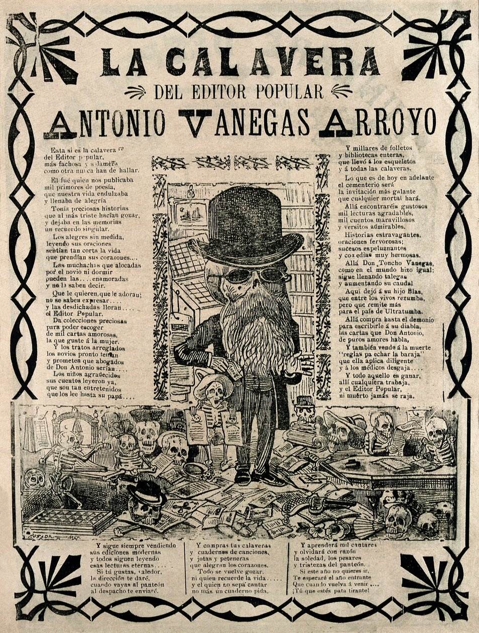 Beliebte Gravur von Jose Guadalupe Posada von José Guadalupe Posada