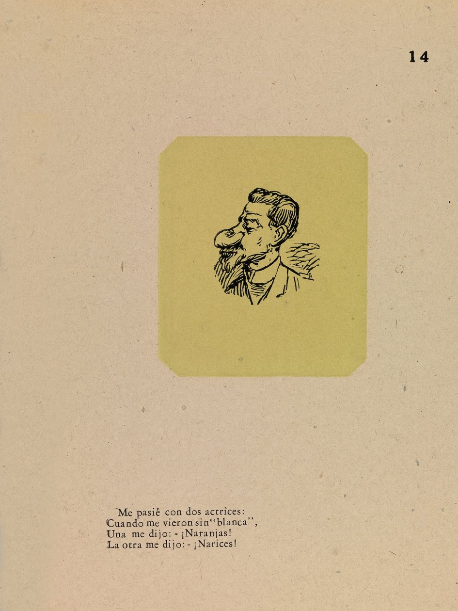 Der Mann mit der knolligen Nase von José Guadalupe Posada