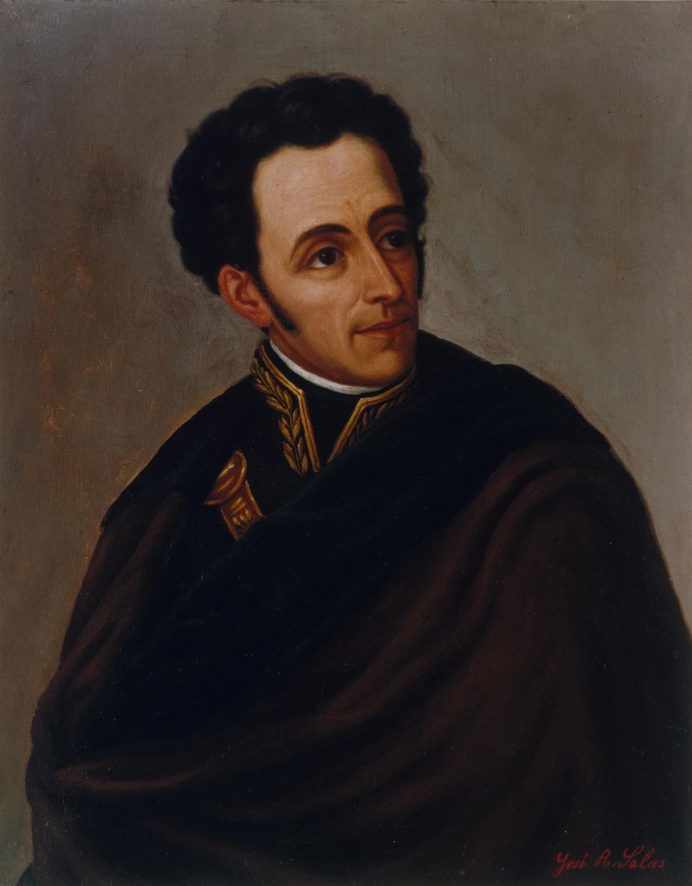 Porträt von Simón Bolívar, 1890 von José R. Salas