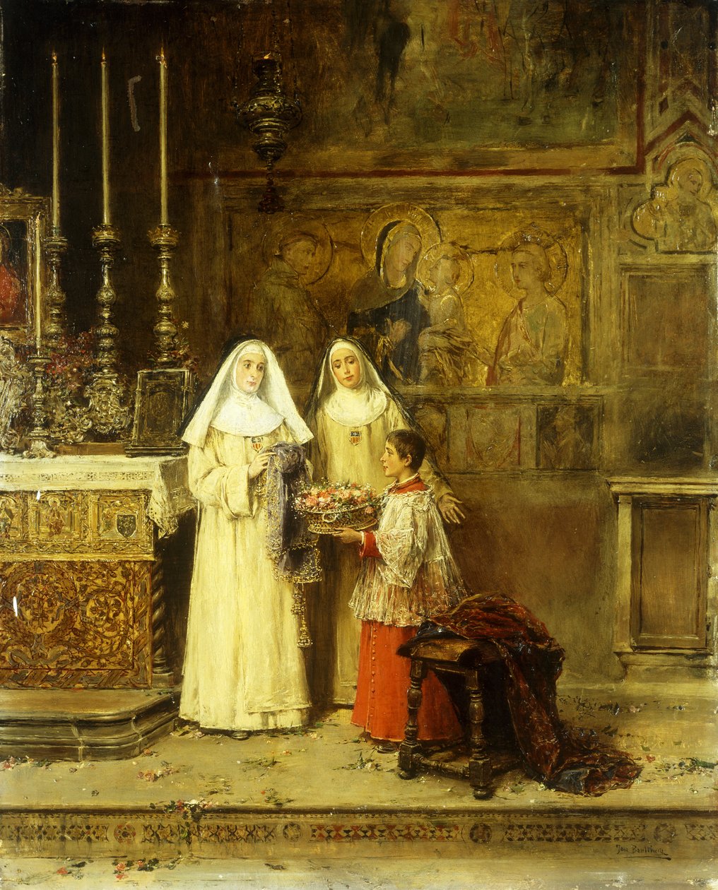Feier der Santa Maria della Rosa von Jose Benlliure y Gil