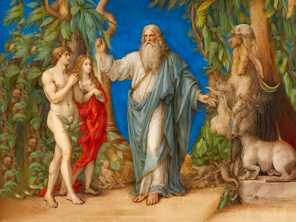 A1_Genesis_06-Schöpfung der Menschheit von Josef Johann Michel