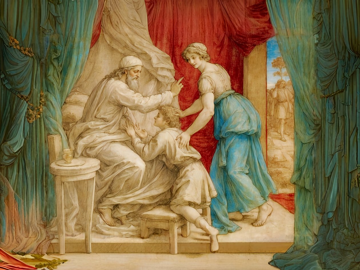 Isaak segnet Jakob von Josef Johann Michel