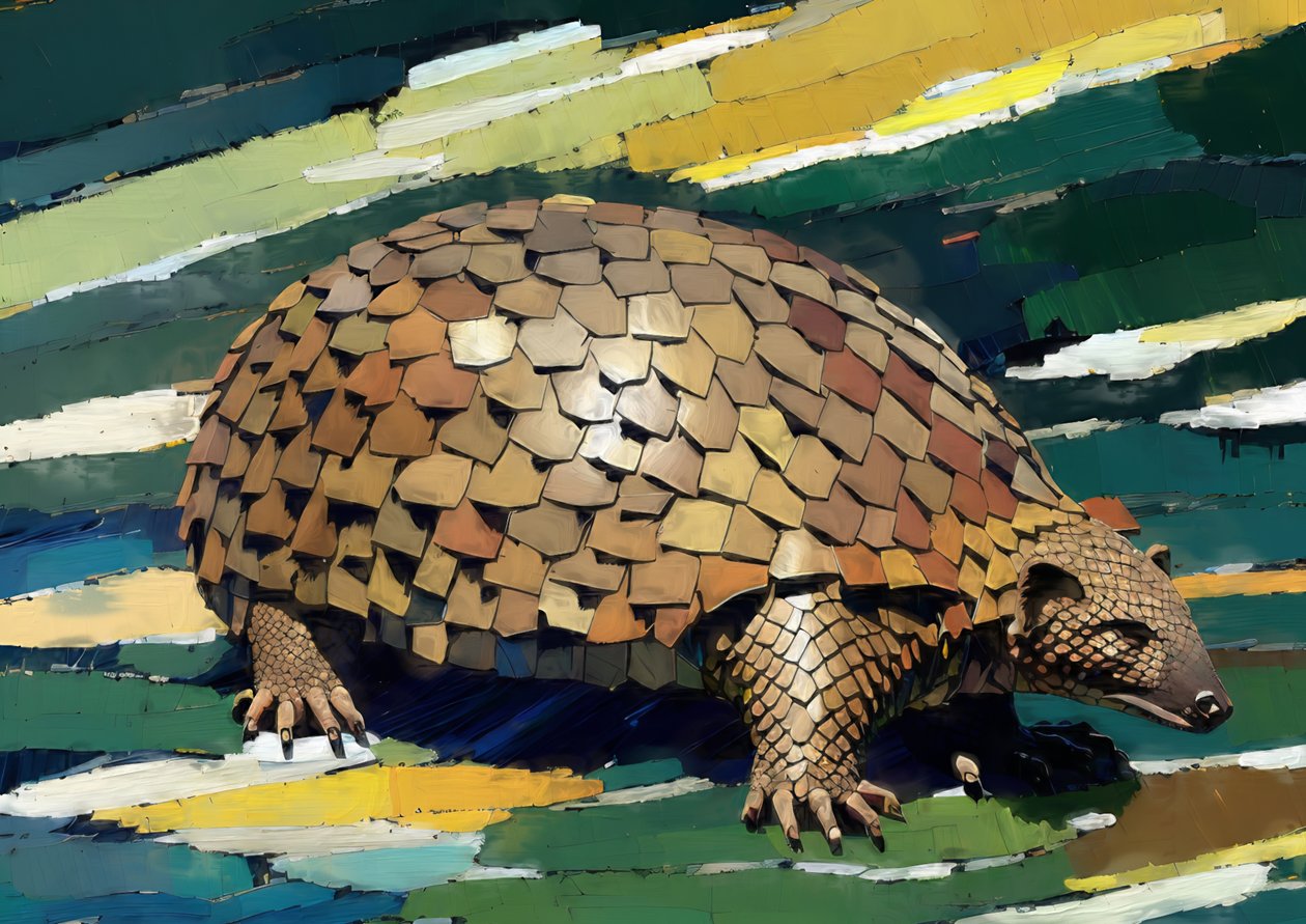 Tiere: Pangolin 1 von Josef Johann Michel