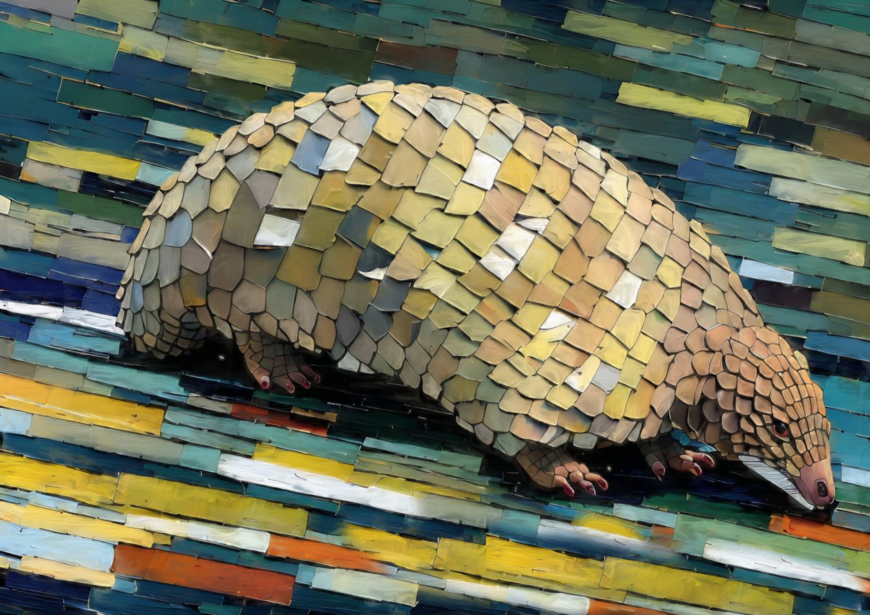 Tiere: Pangolin 2 von Josef Johann Michel