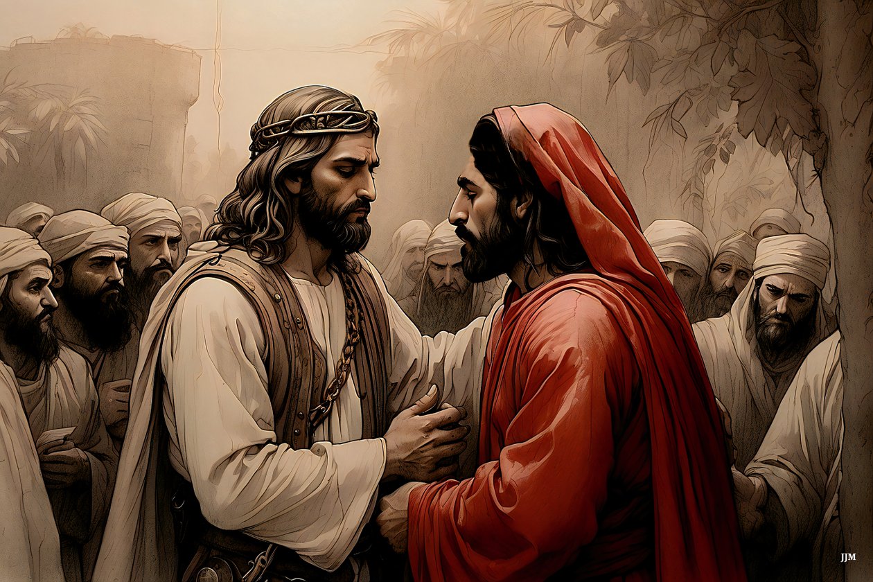 Jesus verraten von Judas von Josef Johann Michel