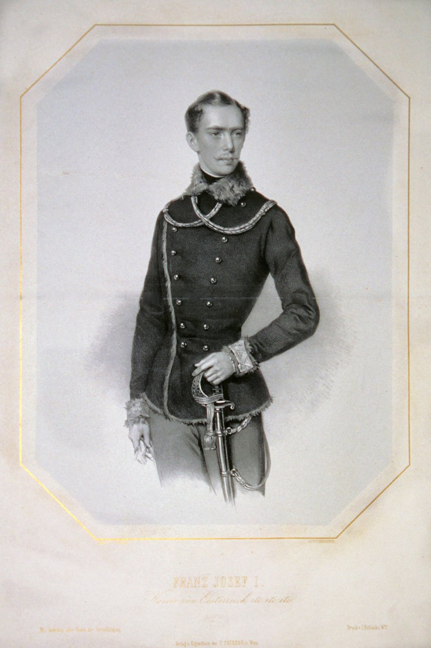 Franz Josef I. s. a. Litho von Josef Kriehuber