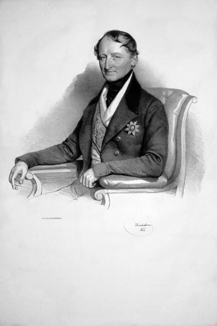 Friedrich Graf Wilczek Litho von Josef Kriehuber