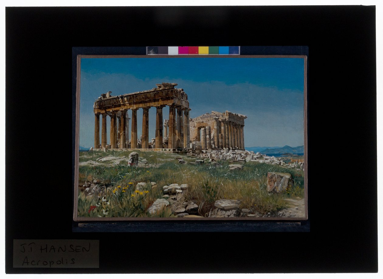 Griechischer Tempel, Athen von Josef Theodor Hansen