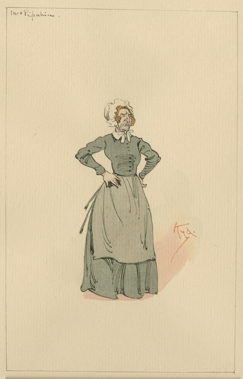 Mrs Pipchin, ca. 1920er von Joseph Clayton Clarke