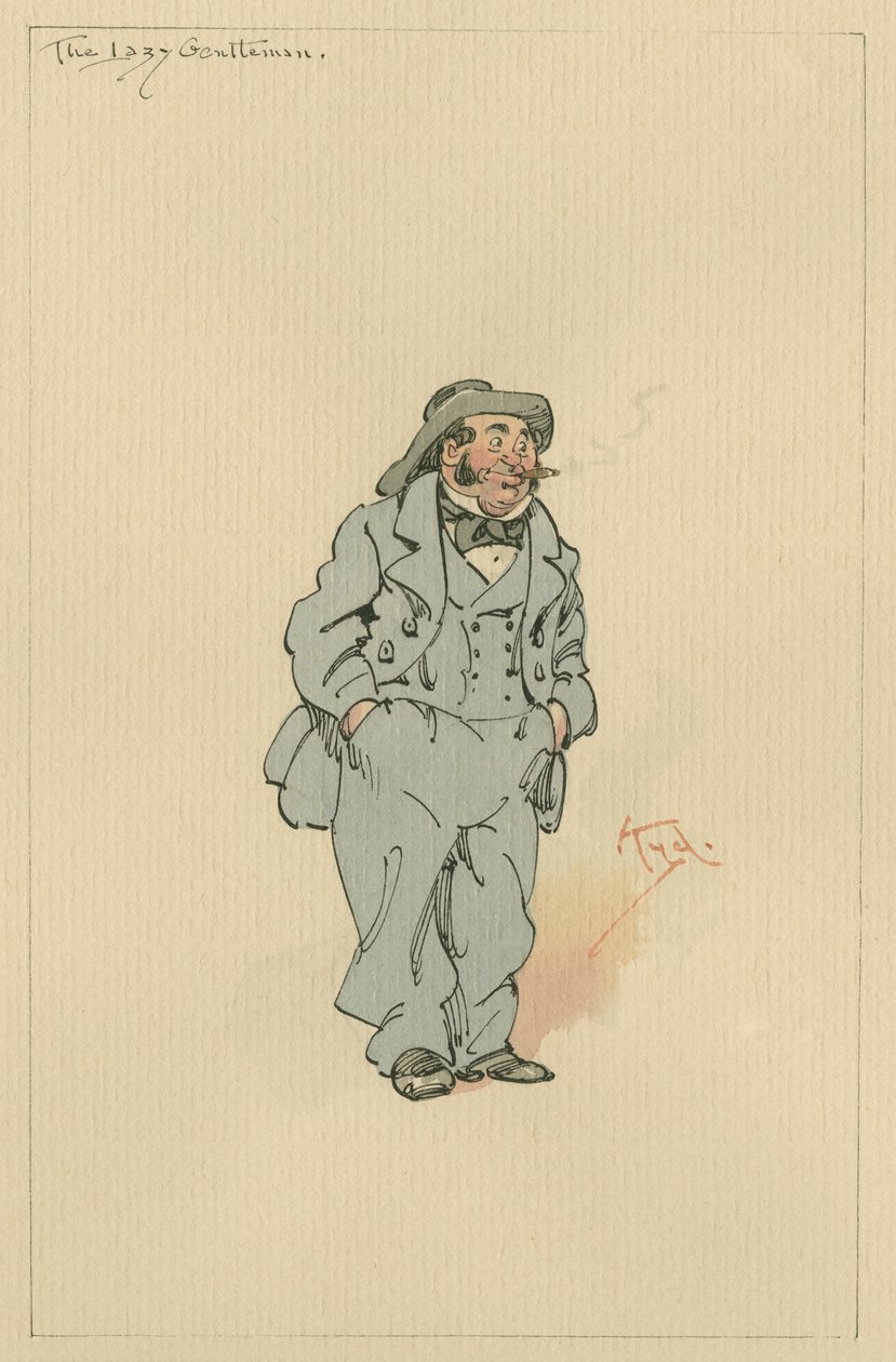 Der faule Herr, ca. 1920er von Joseph Clayton Clarke