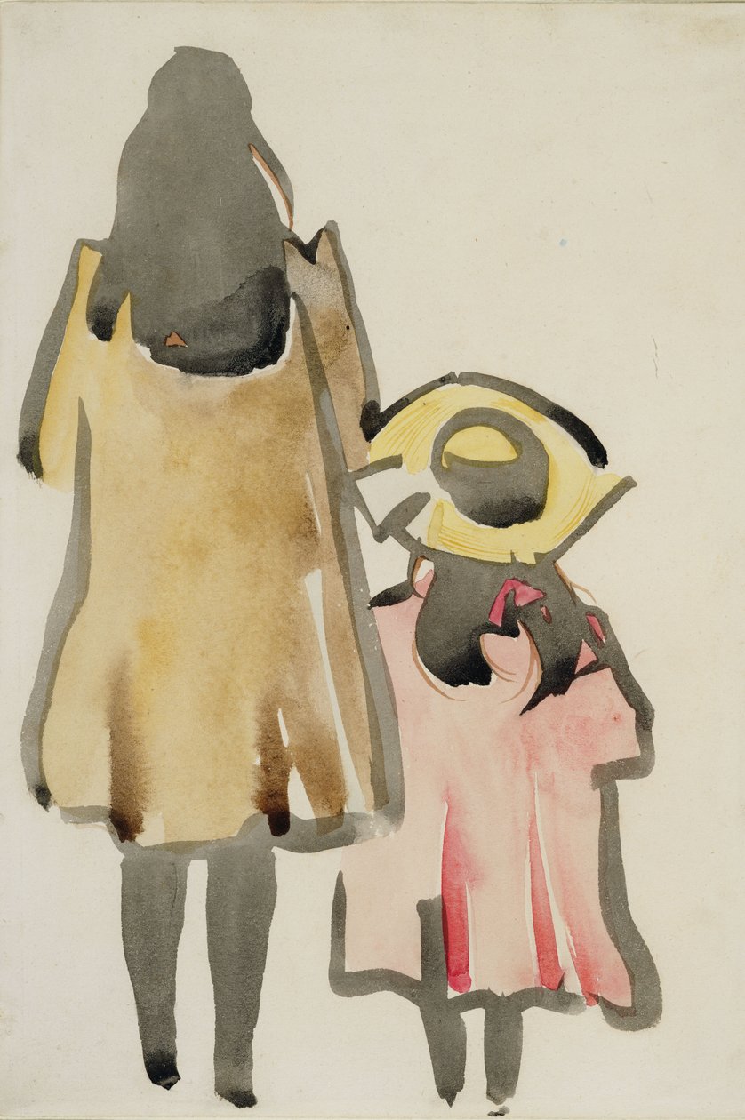Rückansicht von zwei Kindern von Joseph Crawhall