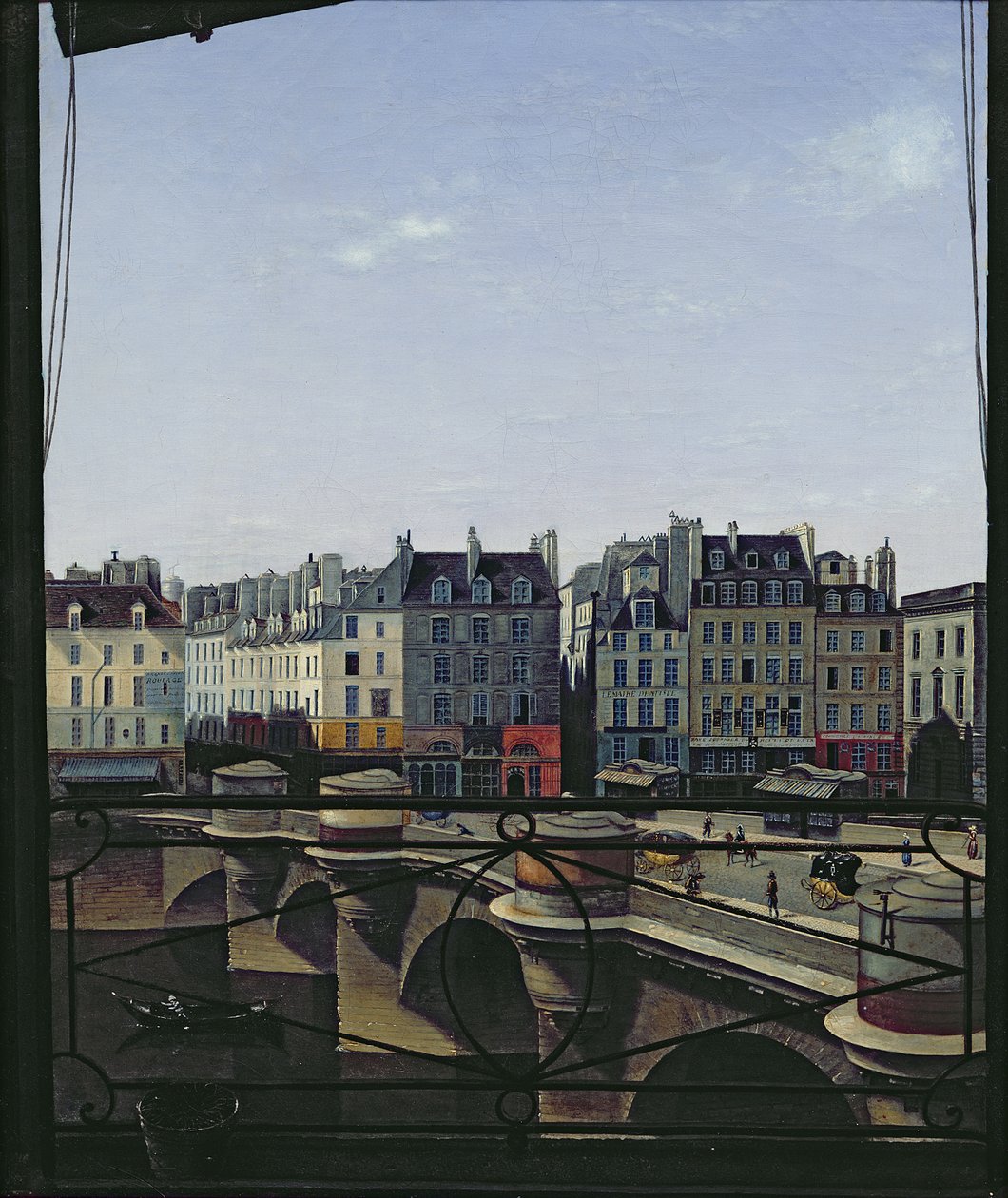 Ansicht der Pont Neuf, um 1845 von Joseph Eusebie Prevot