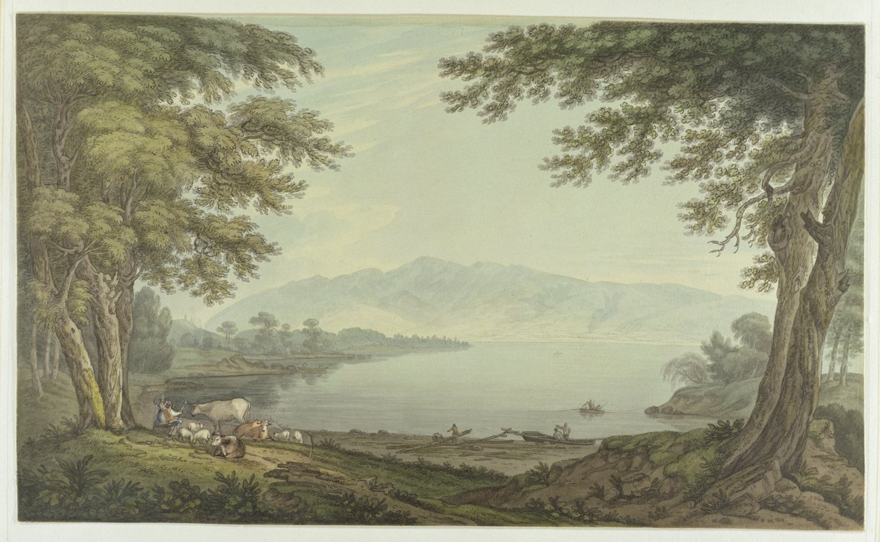 Skiddaw und Derwent Water von Joseph Farington