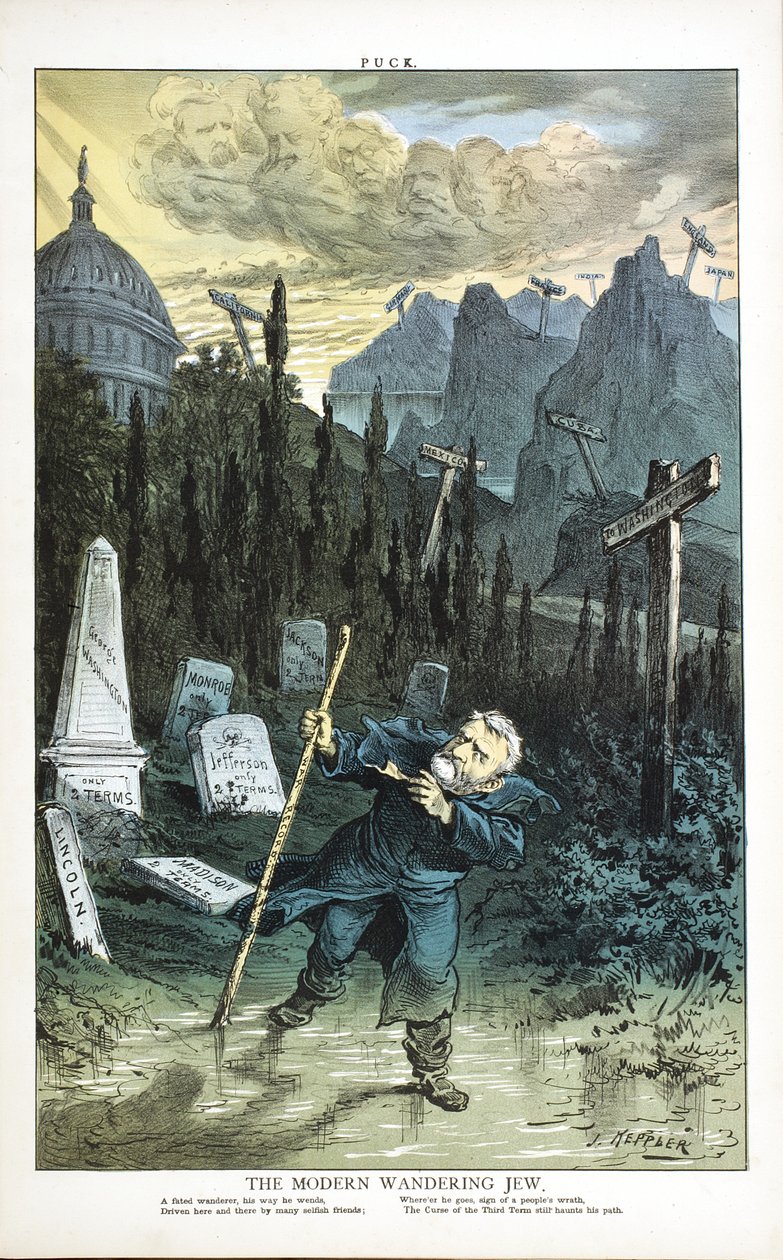 Der moderne Wandernde Jude, 1880 von Joseph Keppler