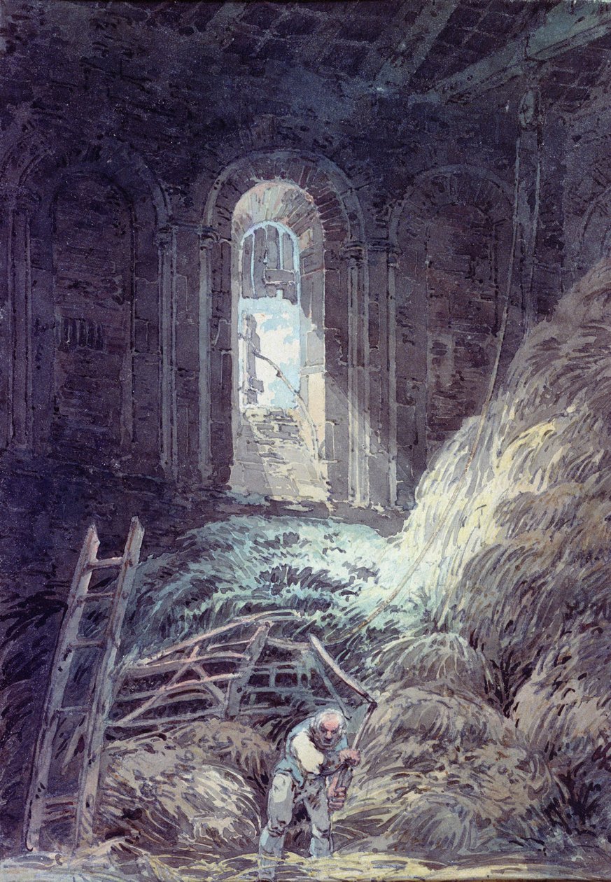 Eine Scheune, Innenraum des zerstörten Refektoriums des St. Martin