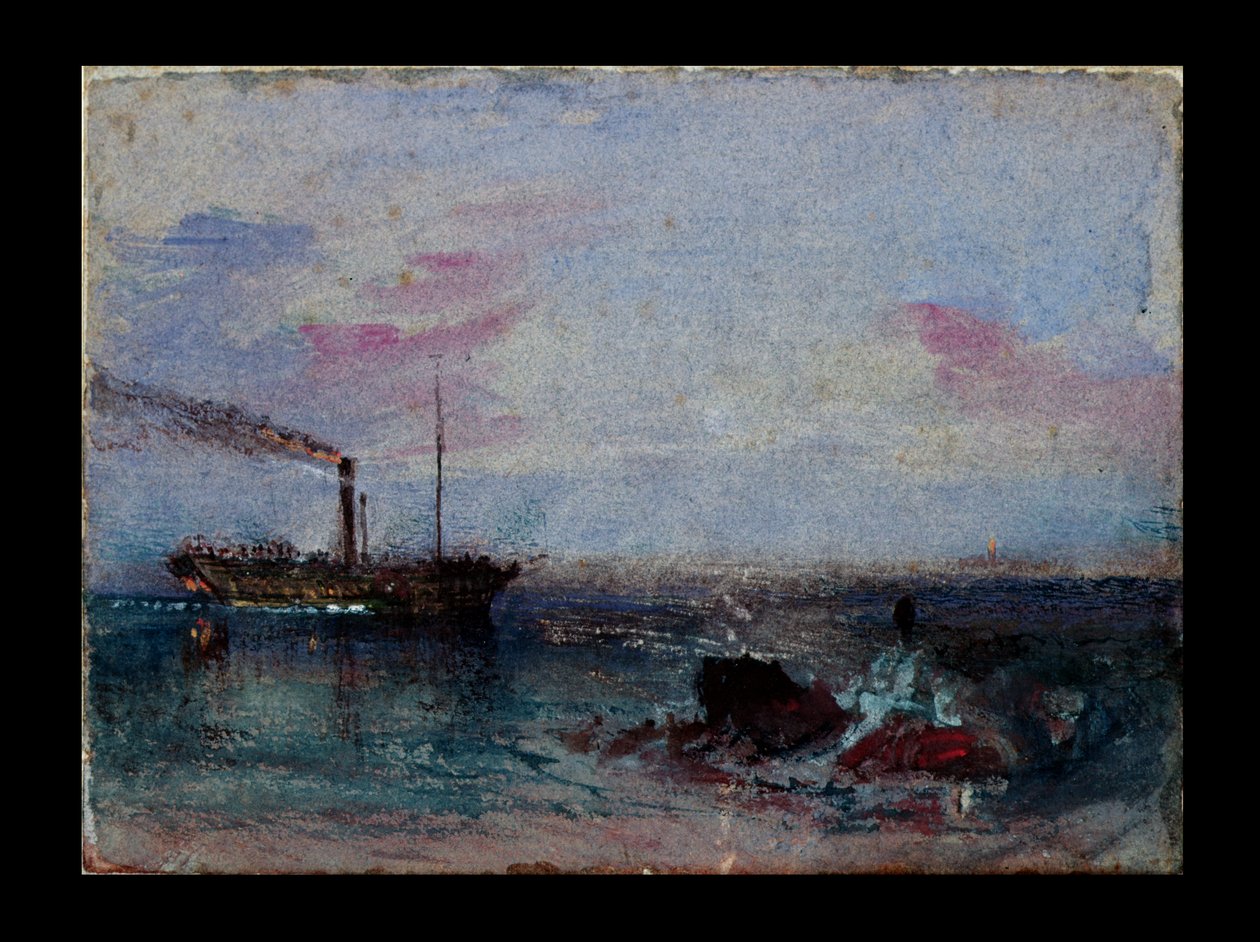 Meereslandschaft mit Boot von Joseph Mallord William Turner