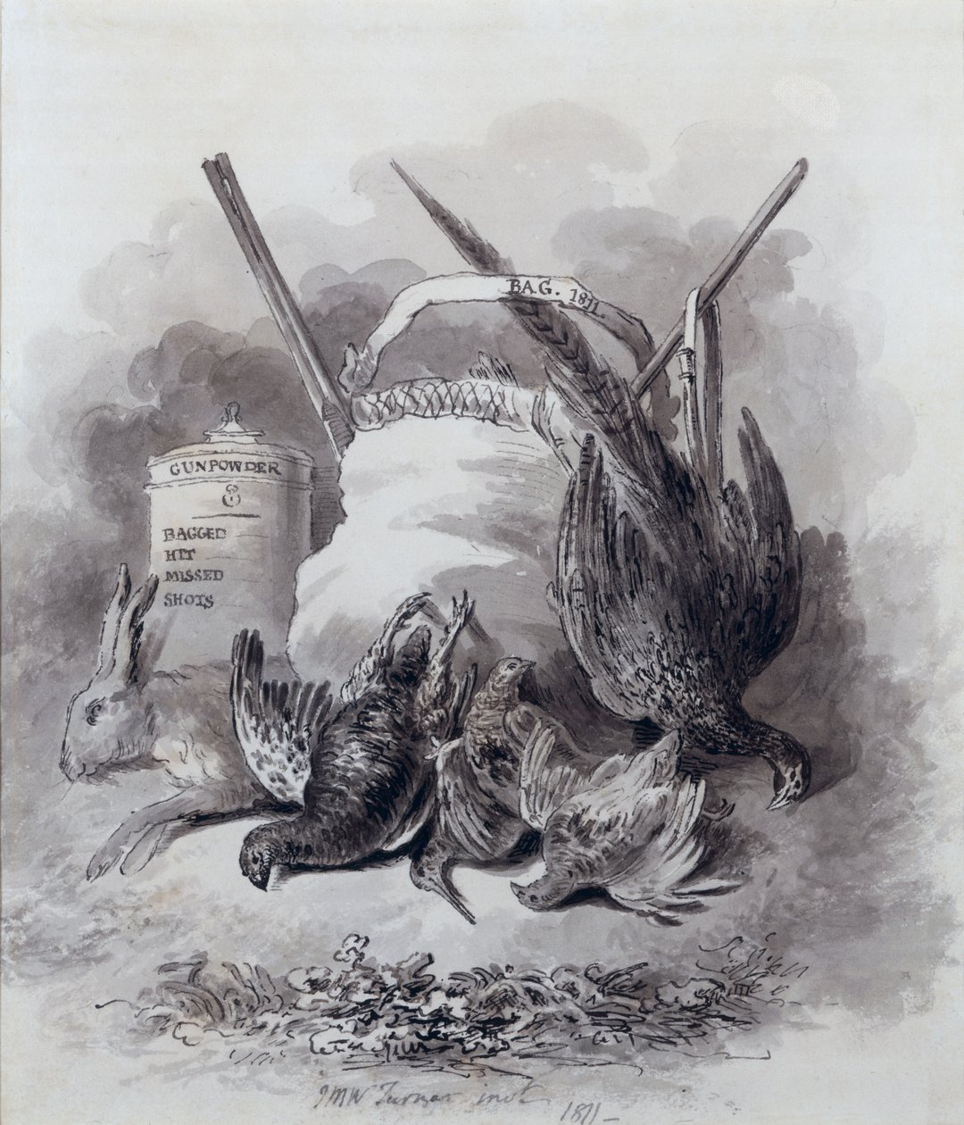 Studie für ein Jagdbuch, 1811 von Joseph Mallord William Turner