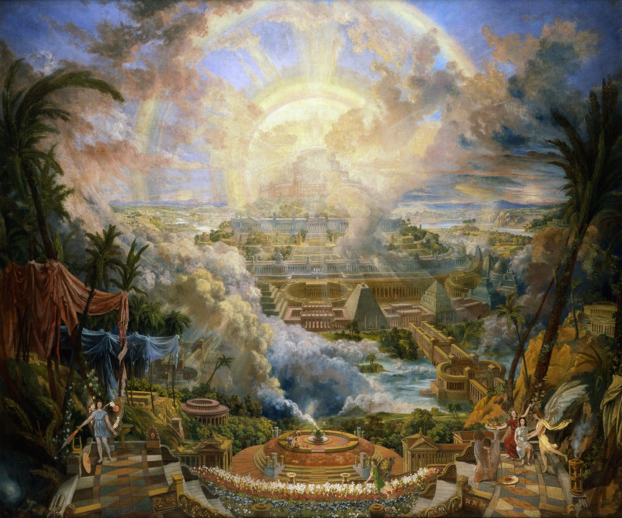 Der Berg der Versammlung von Joseph Michael Gandy