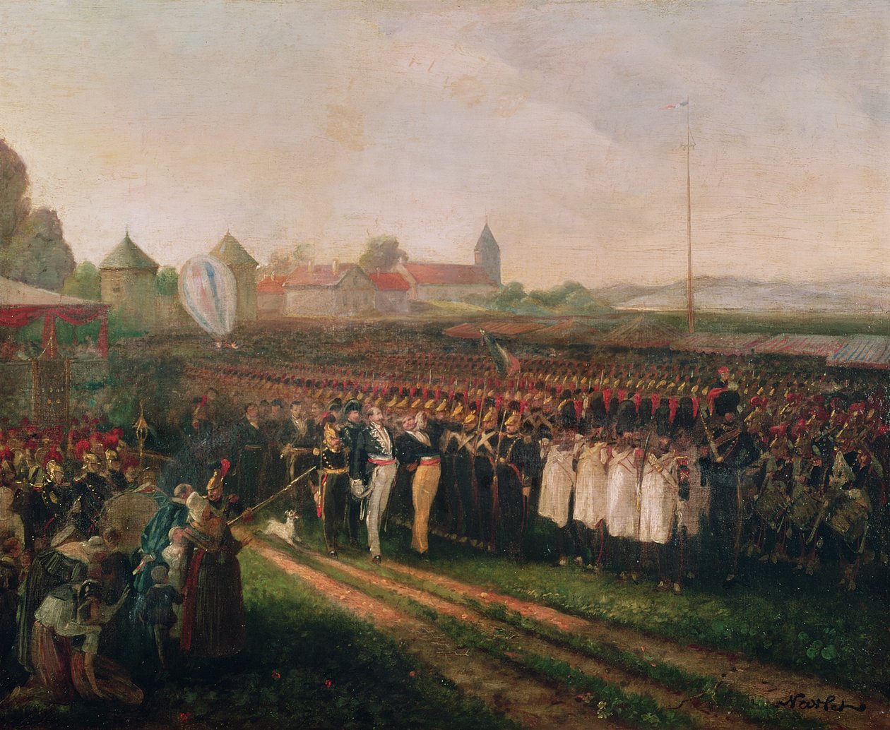 Parade der Nationalgarde und der Feuerwehr von Joseph Navlet
