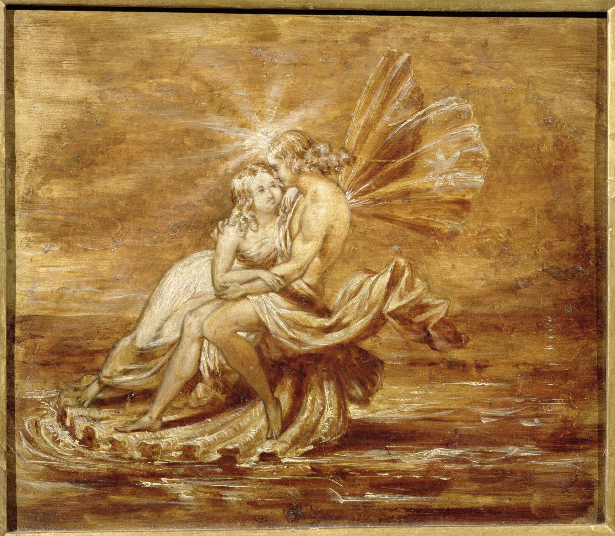 Feen auf einer Muschel von Joseph Noel Paton