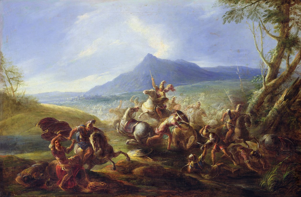 Schlachtenszene, vor 1680 von Joseph Parrocel